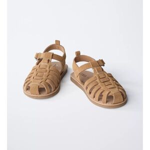 ZARA KIDS LEATHER SANDALS